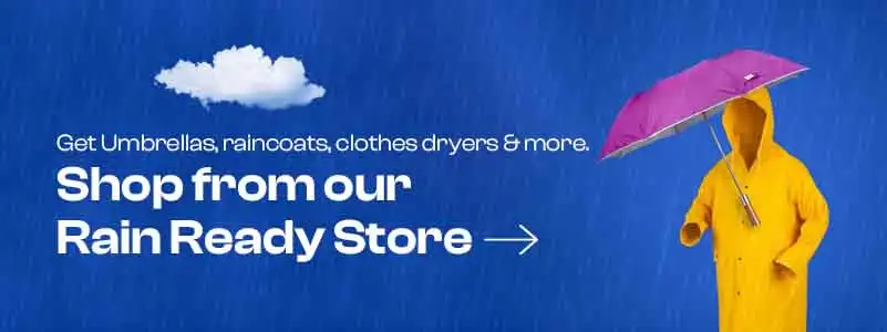 Rain Ready Store in aapka rashan wala koraon